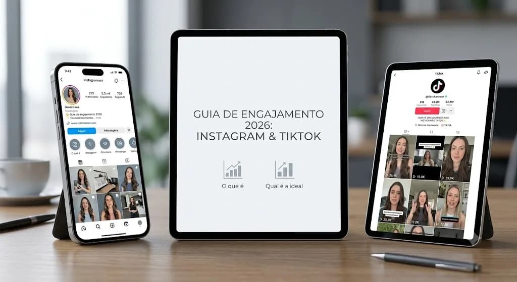 Taxa de engajamento: o que é, como calcular e qual é a ideal no Instagram e TikTok em 2026